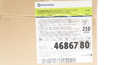 Halyard 46867 Fluidshield 3 N95 Particulate Filter Respirator Small -Case of 210